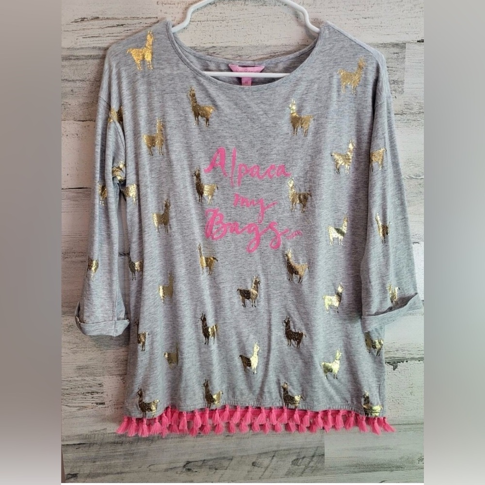 Lily Pulitzer top with fringe